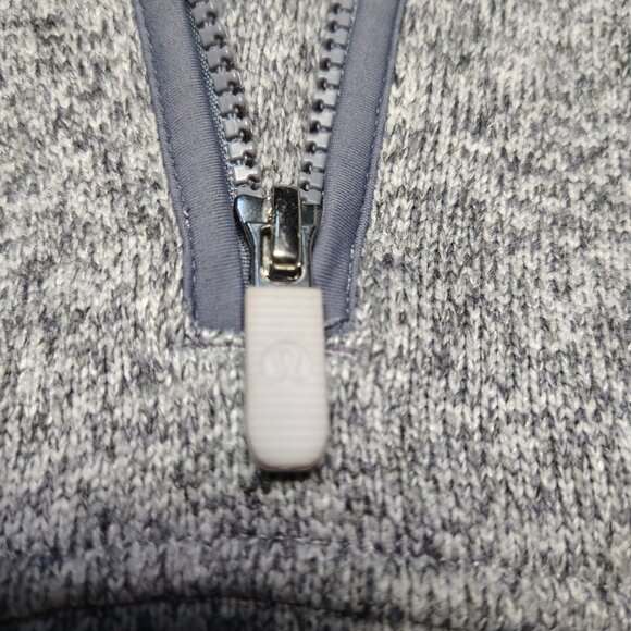 Lululemon Athletica Fleece & Thank You Hoodie Womens 10 Gray Purple Heathered - Picture 4 of 8